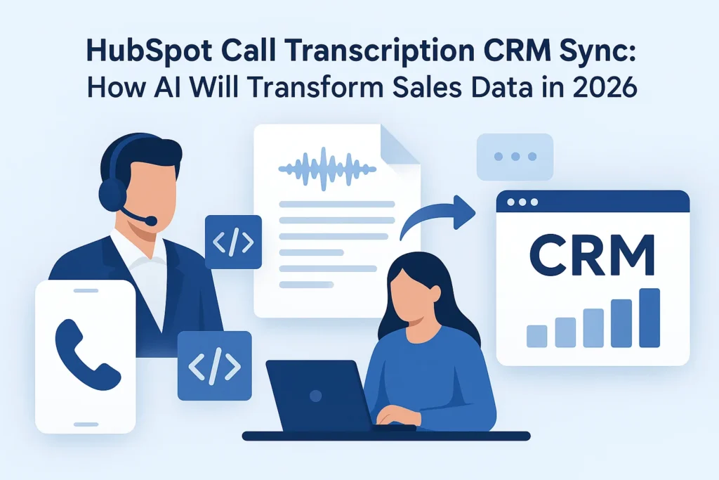 HubSpot call transcription CRM sync