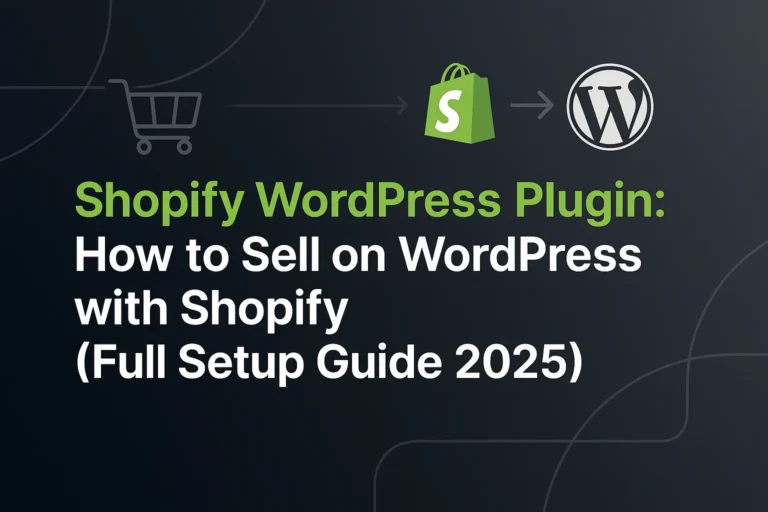 Shopify WordPress Plugin
