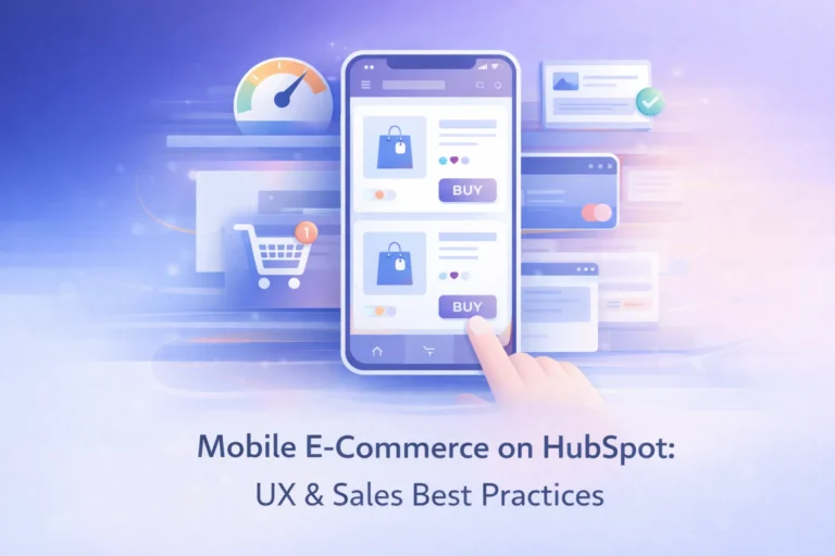 mobile e-commerce on HubSpot