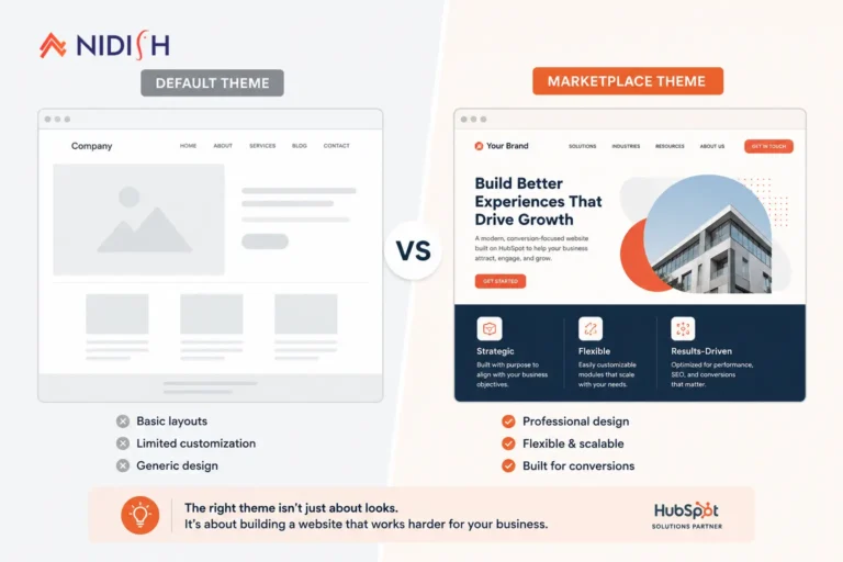 HubSpot default theme comparison