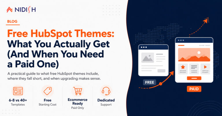 free HubSpot themes vs paid HubSpot themes side by side comparison