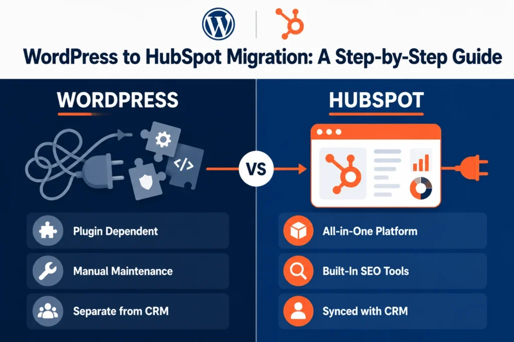 WordPress to HubSpot migration comparison