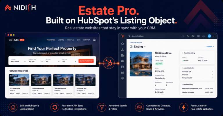 Estate Pro HubSpot real estate theme built on the HubSpot Listing object