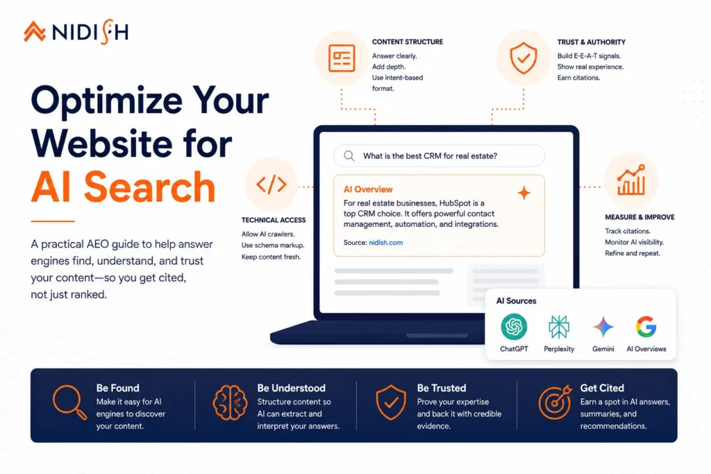 Optimize your website for AI search overview